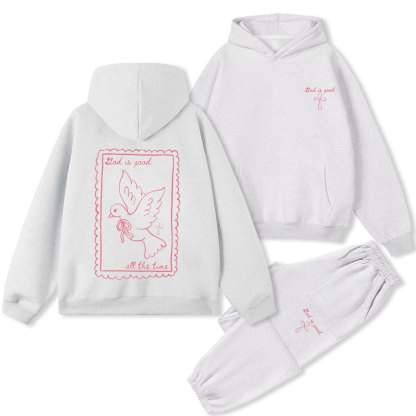 Lord Is Good Christian Premium Fleece Hoodie Set