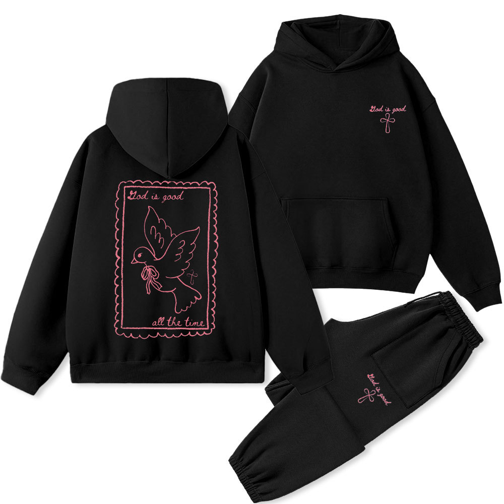 Lord Is Good Christian Premium Fleece Hoodie Set