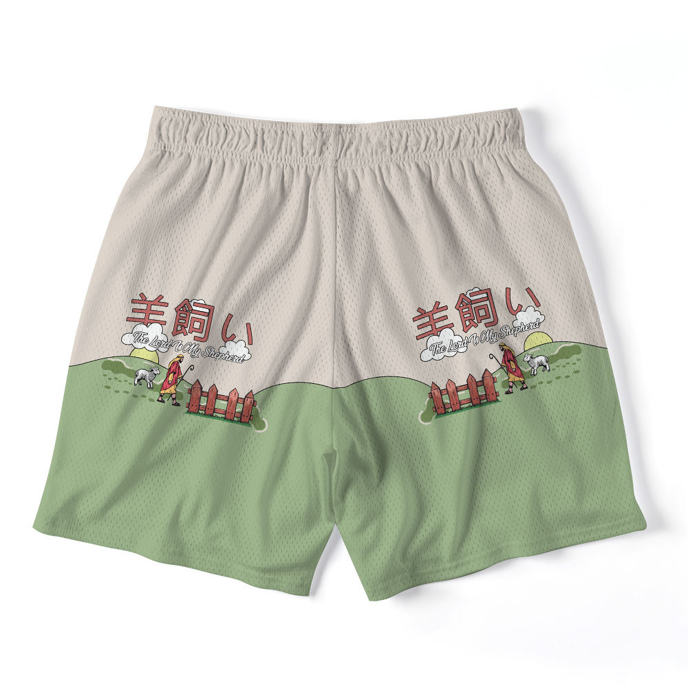 Lord Is My Shepherd Christian Mesh Shorts