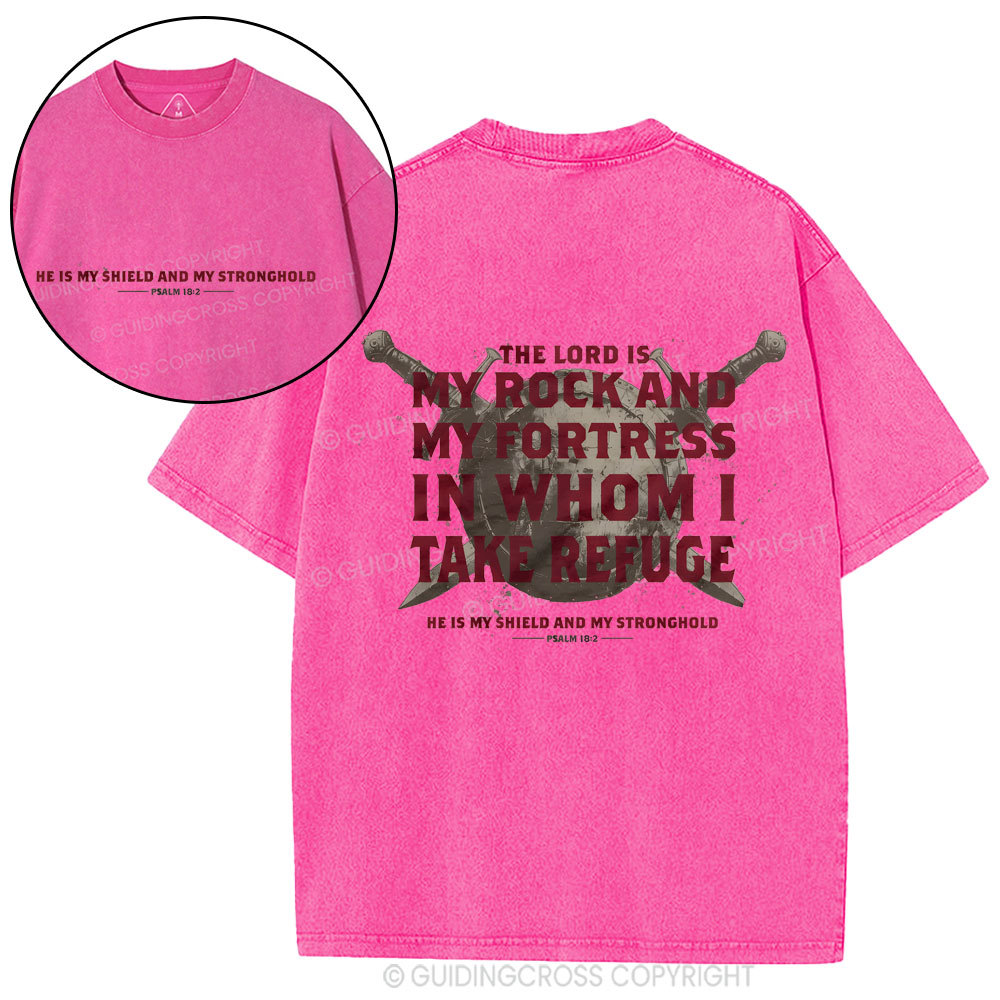 Lord Is My Shield And My Stronghold Christian Washed T-Shirt