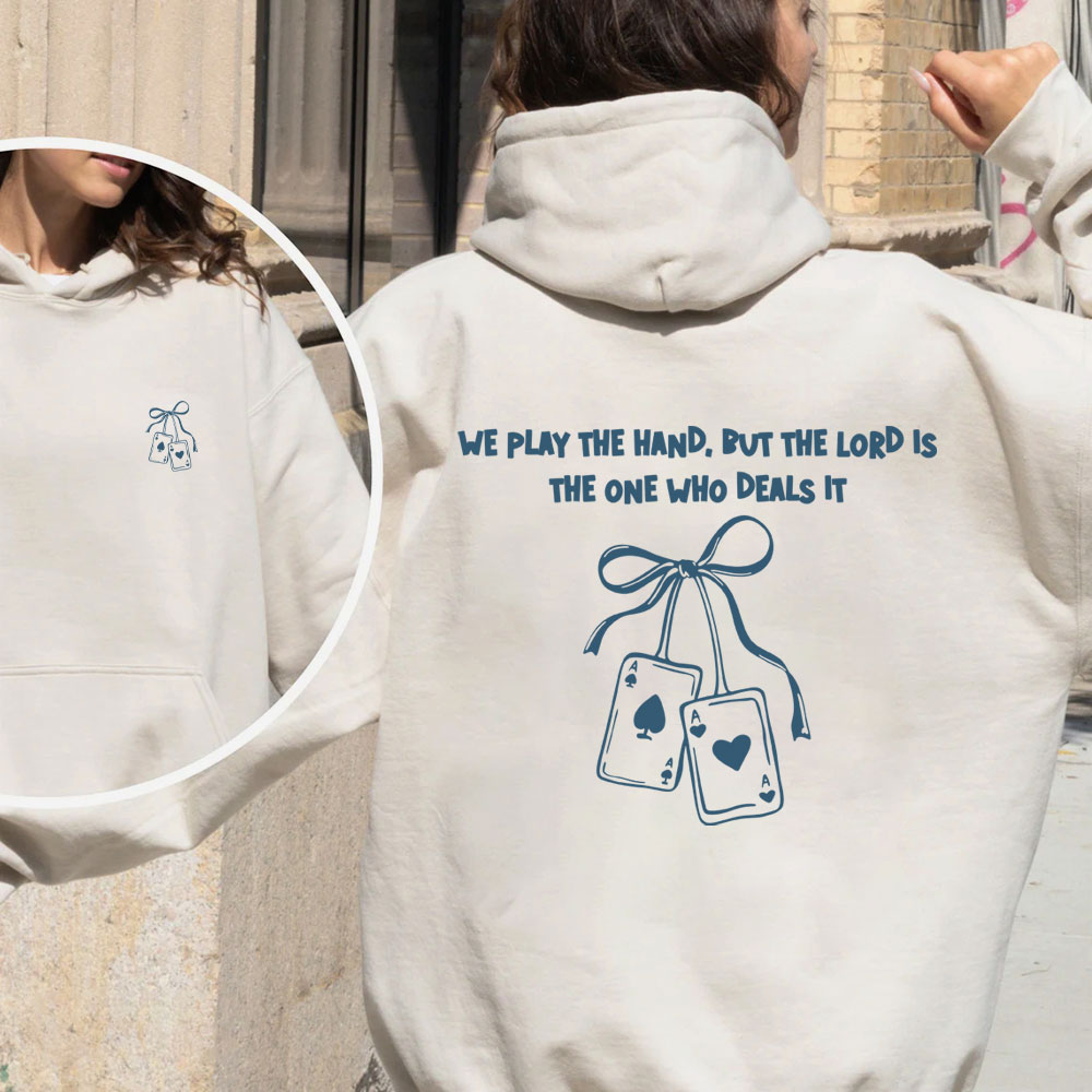 Lord Is The One Who Deals It Christian Fleece Hoodie Set