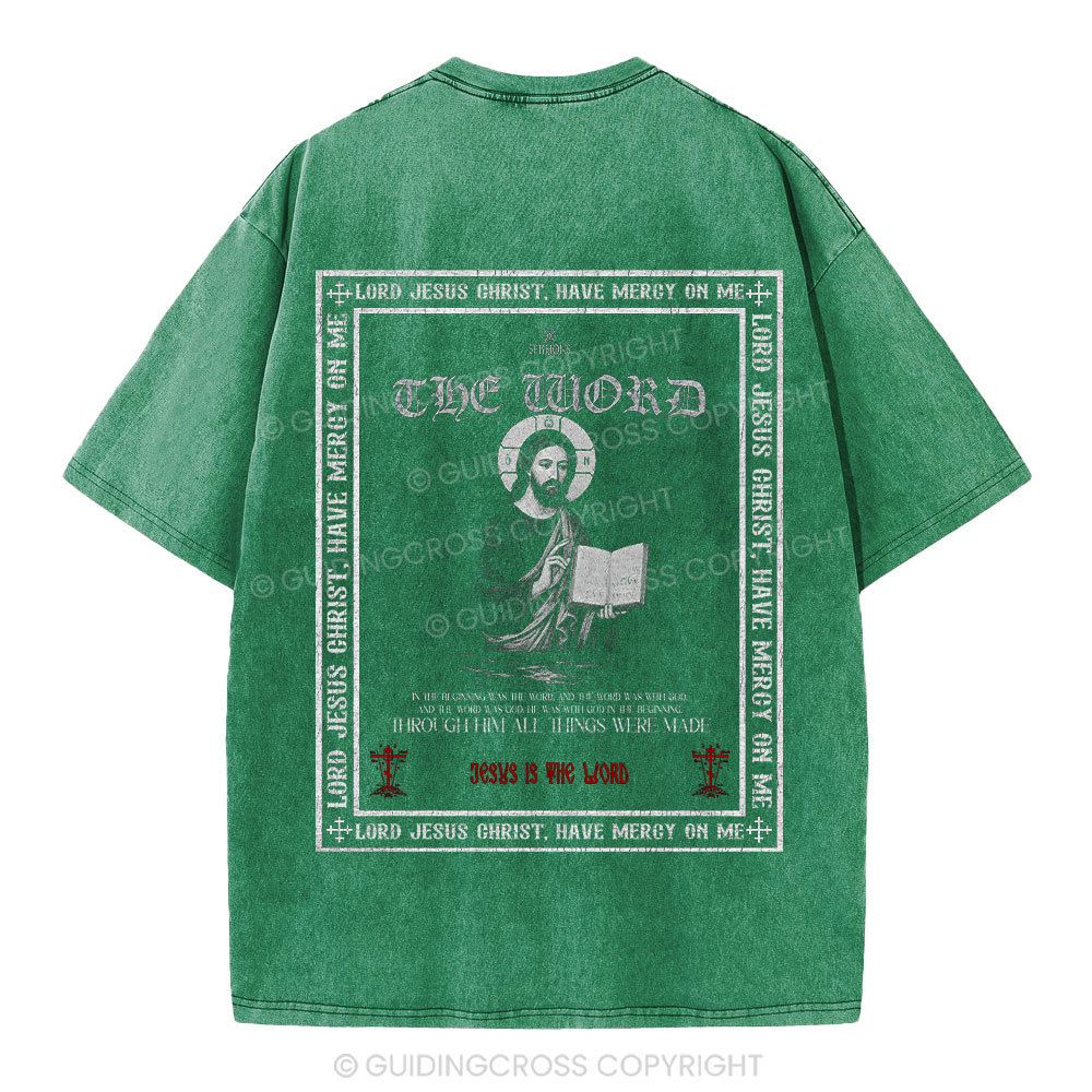 Lord Jesus Christ Christian Washed T-Shirt