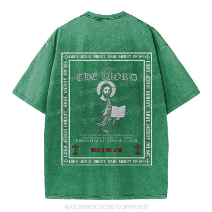 Lord Jesus Christ Christian Washed T-Shirt