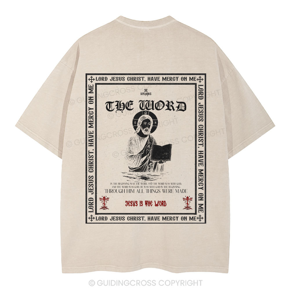 Lord Jesus Christ Christian Washed T-Shirt