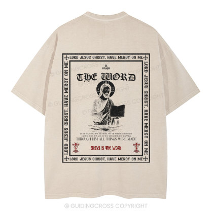 Lord Jesus Christ Christian Washed T-Shirt