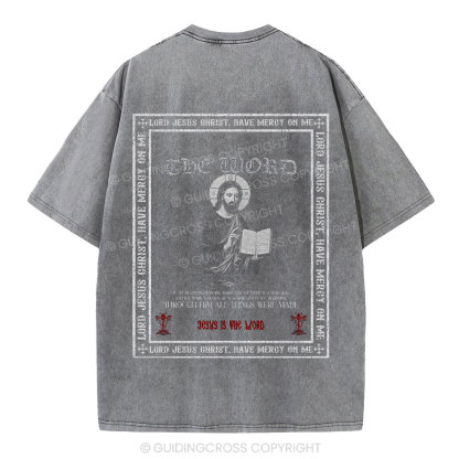 Lord Jesus Christ Christian Washed T-Shirt
