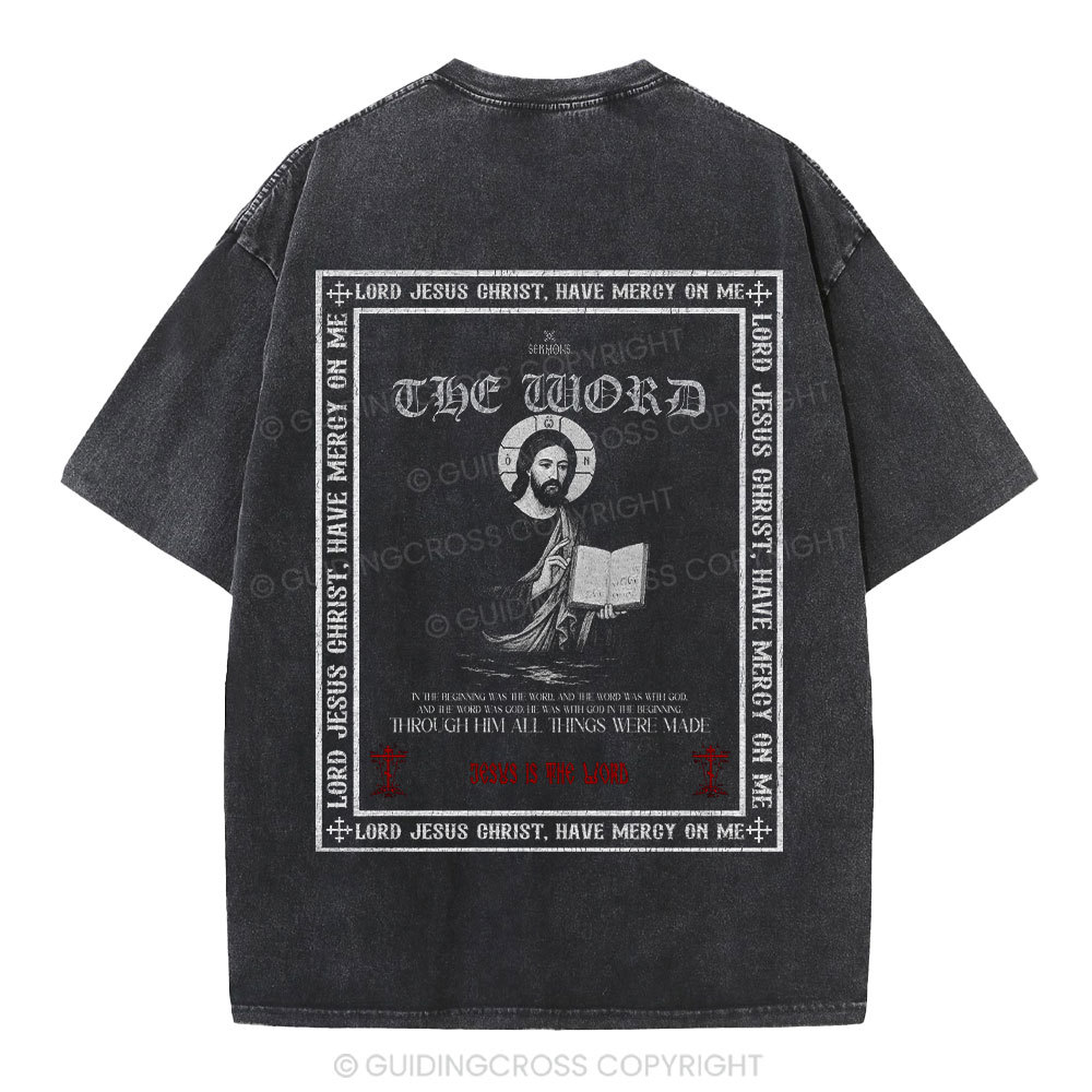 Lord Jesus Christ Christian Washed T-Shirt
