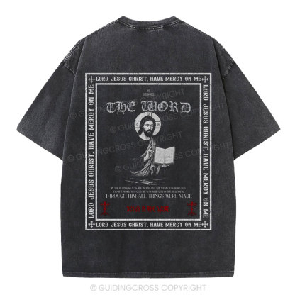 Lord Jesus Christ Christian Washed T-Shirt