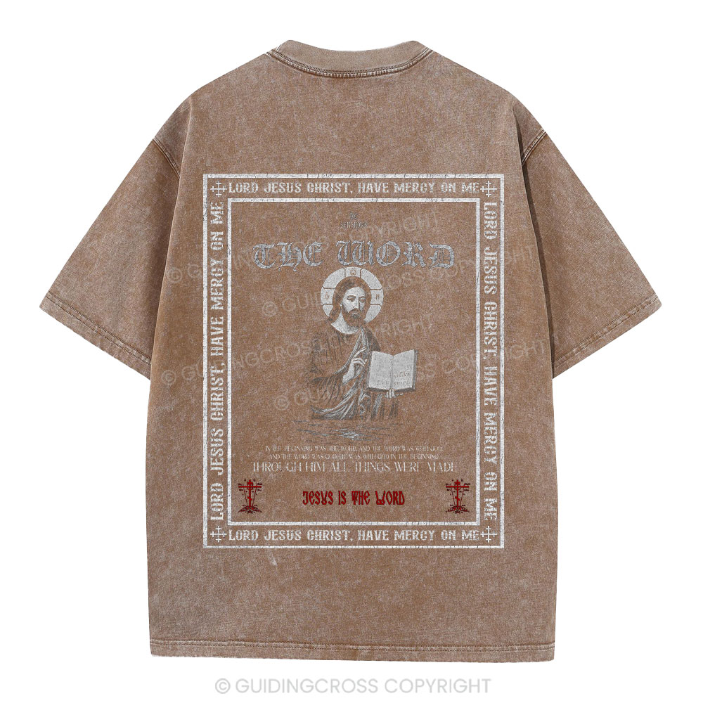Lord Jesus Christ Christian Washed T-Shirt