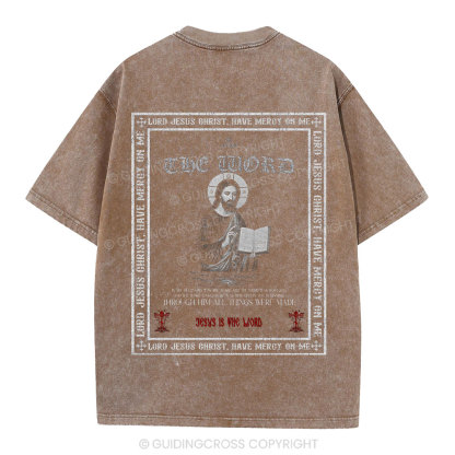 Lord Jesus Christ Christian Washed T-Shirt