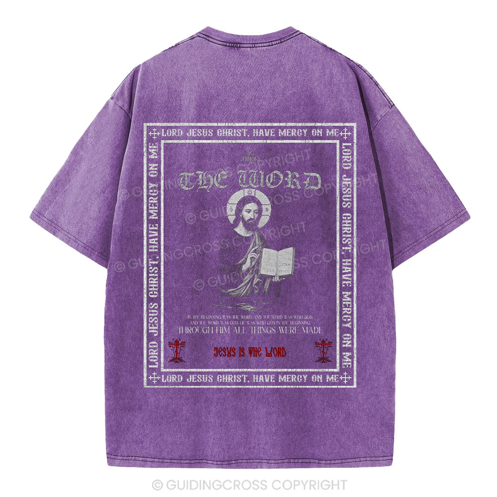 Lord Jesus Christ Christian Washed T-Shirt