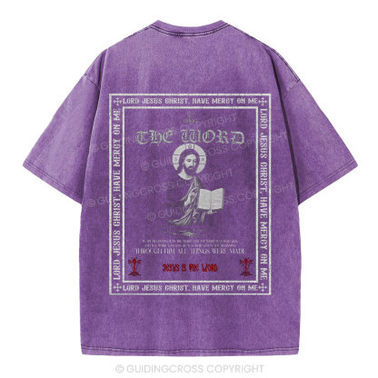 Lord Jesus Christ Christian Washed T-Shirt