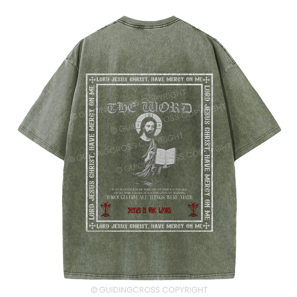 Lord Jesus Christ Christian Washed T-Shirt