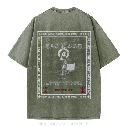 Lord Jesus Christ Christian Washed T-Shirt