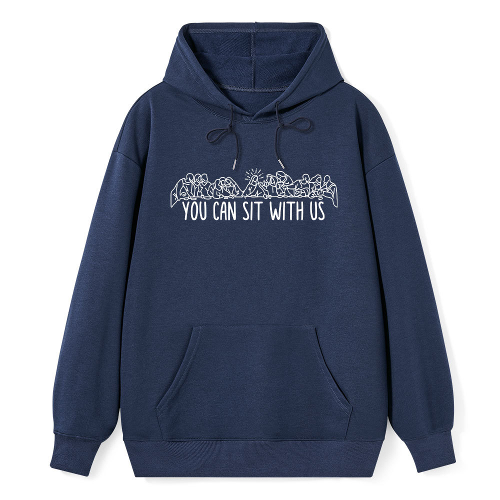 Lord Last Supper You Can Sit With Us Christian Hoodie Sale - GuidingCross