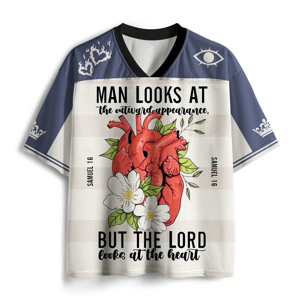 Lord Looks At The Heart Christian Mesh Jersey