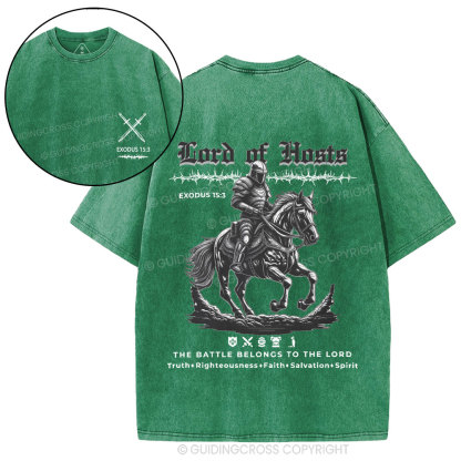 Lord Of Hosts Christian Washed T-Shirt