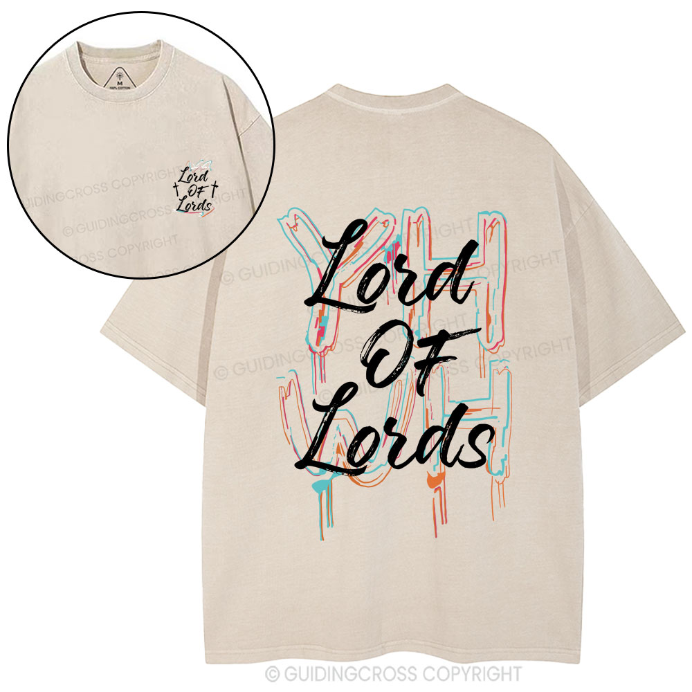 Lord Of Lords Christian Washed T-Shirt