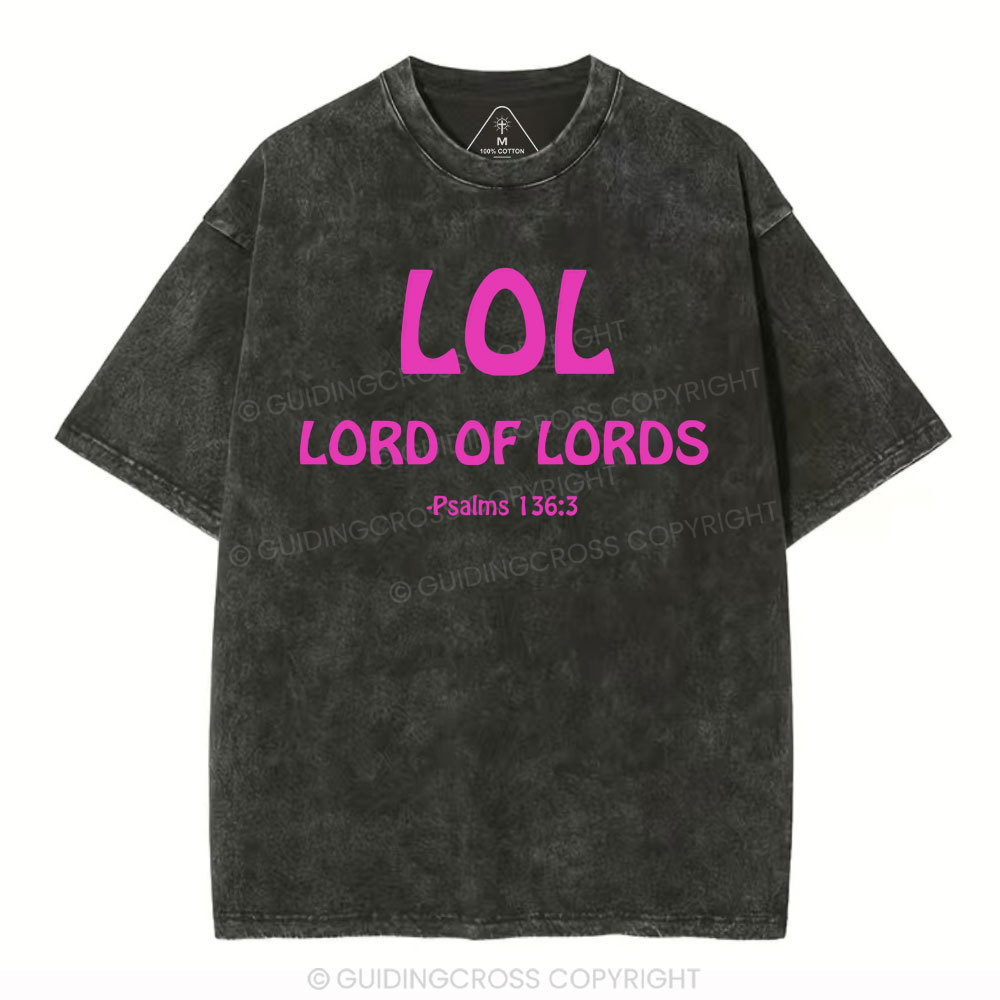 Lord Of Lords Christian Washed T-Shirt