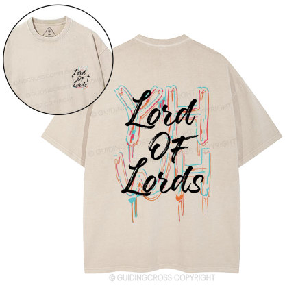 Lord Of Lords Christian Washed T-Shirt