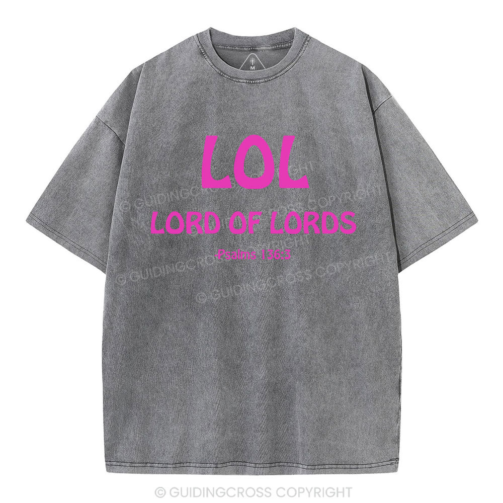 Lord Of Lords Christian Washed T-Shirt