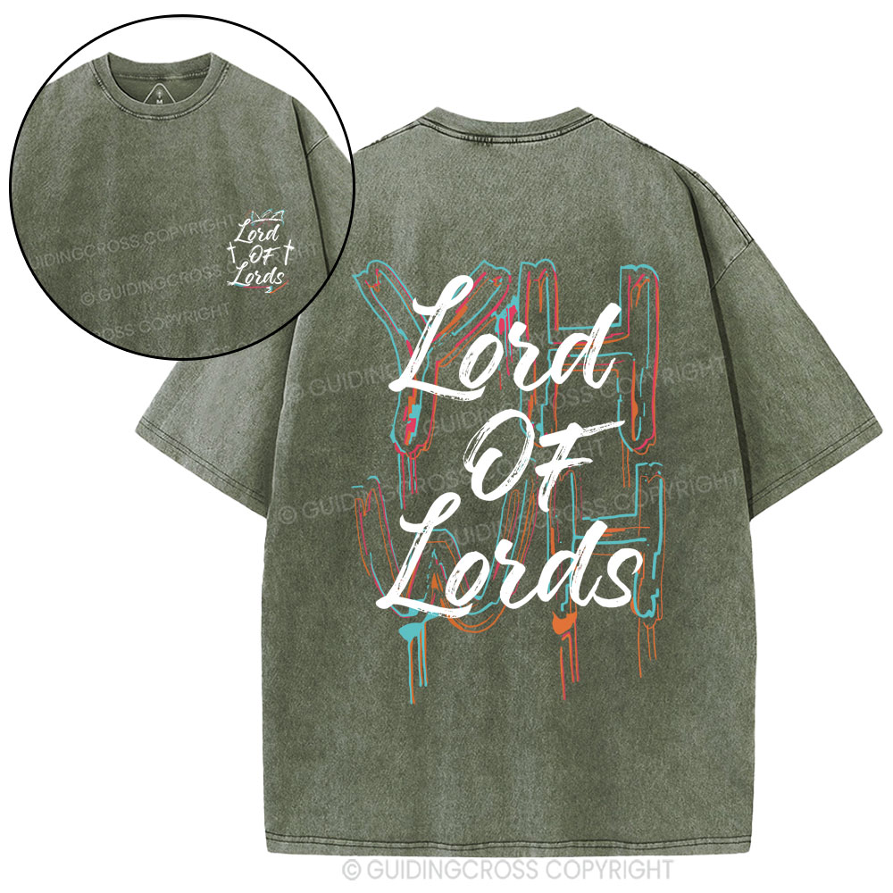 Lord Of Lords Christian Washed T-Shirt