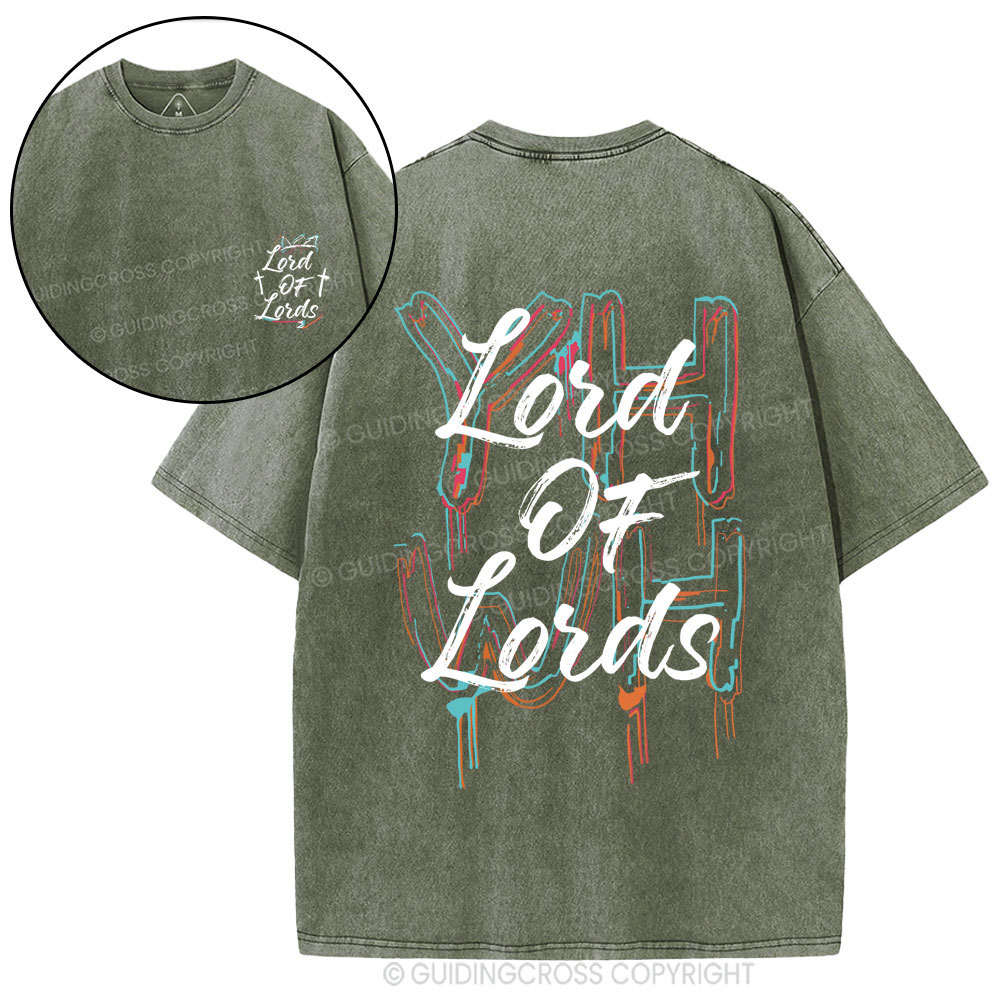 Lord Of Lords Christian Washed T-Shirt