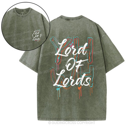 Lord Of Lords Christian Washed T-Shirt