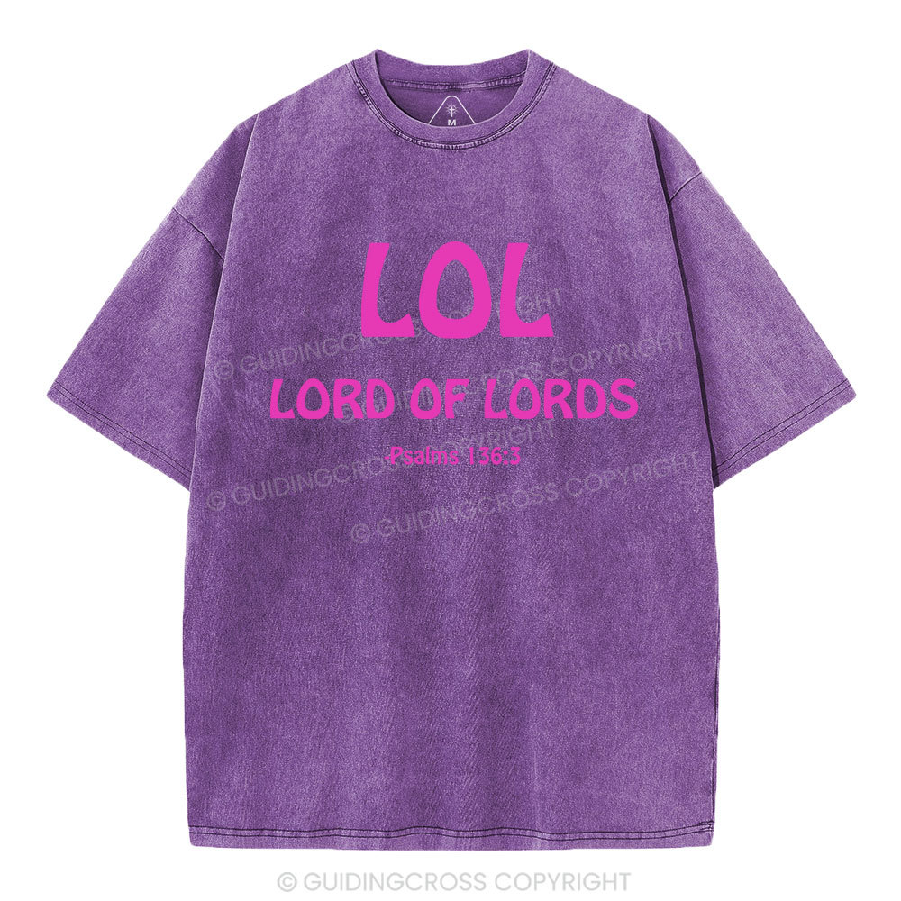 Lord Of Lords Christian Washed T-Shirt