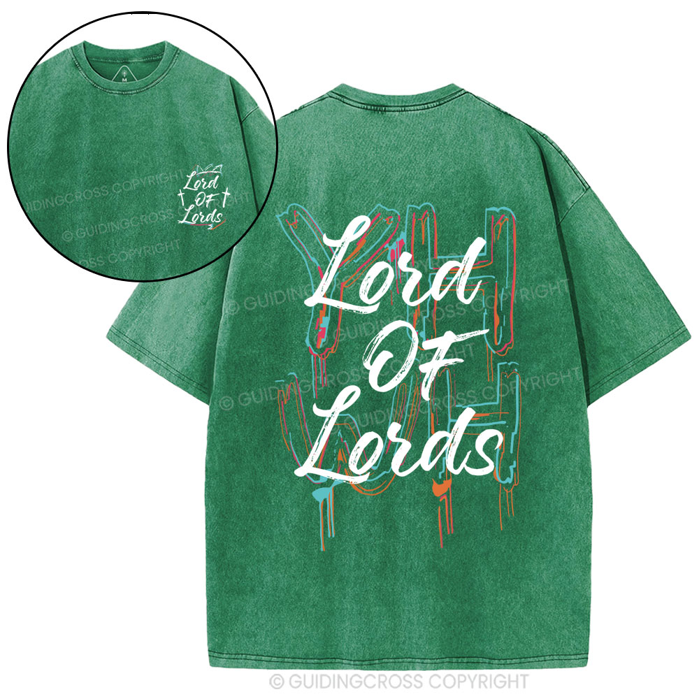 Lord Of Lords Christian Washed T-Shirt