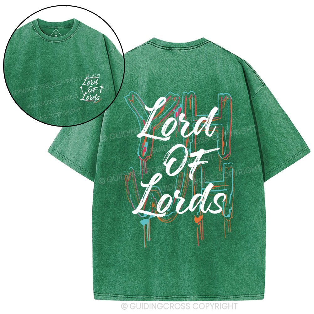 Lord Of Lords Christian Washed T-Shirt