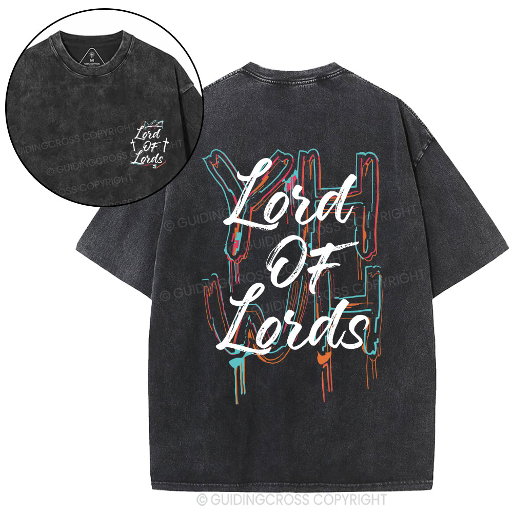 Lord Of Lords Christian Washed T-Shirt
