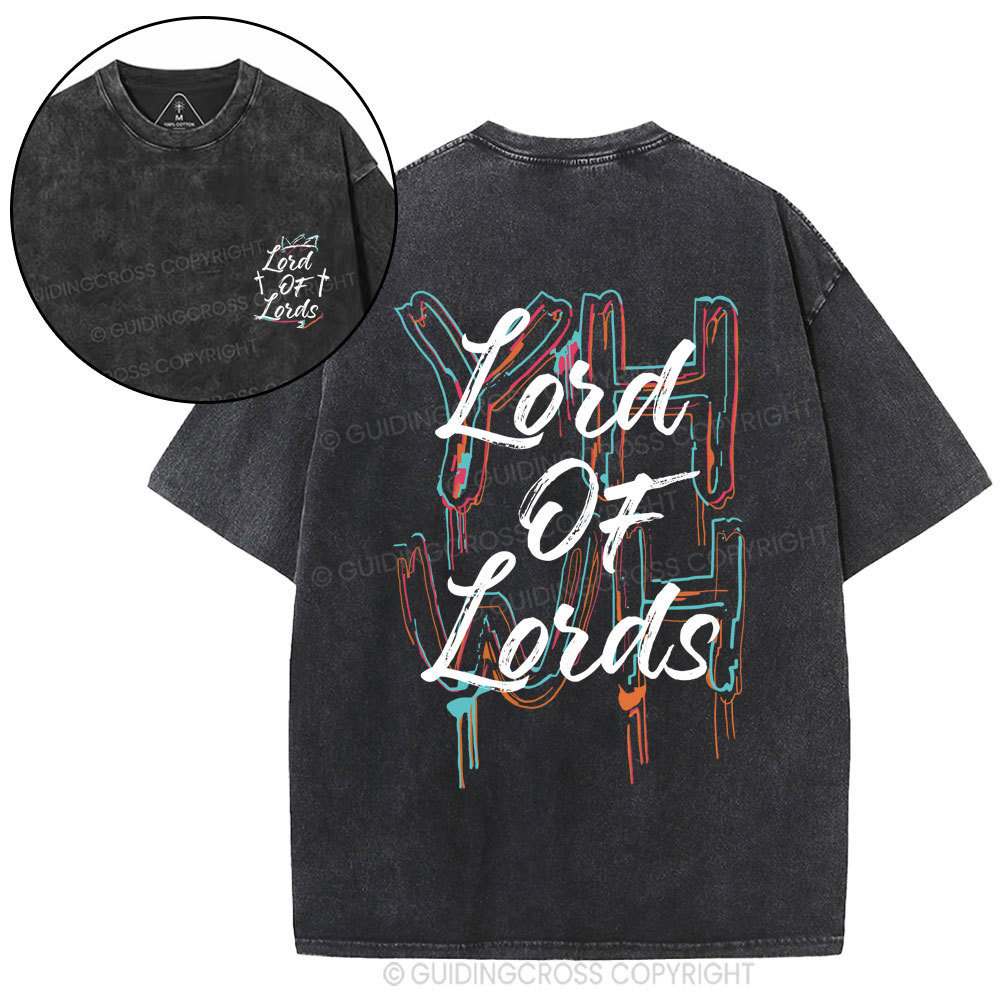 Lord Of Lords Christian Washed T-Shirt