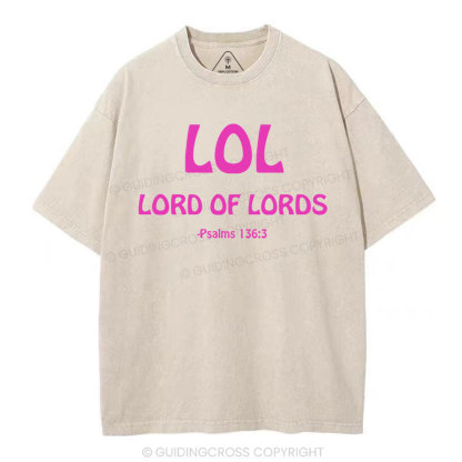 Lord Of Lords Christian Washed T-Shirt