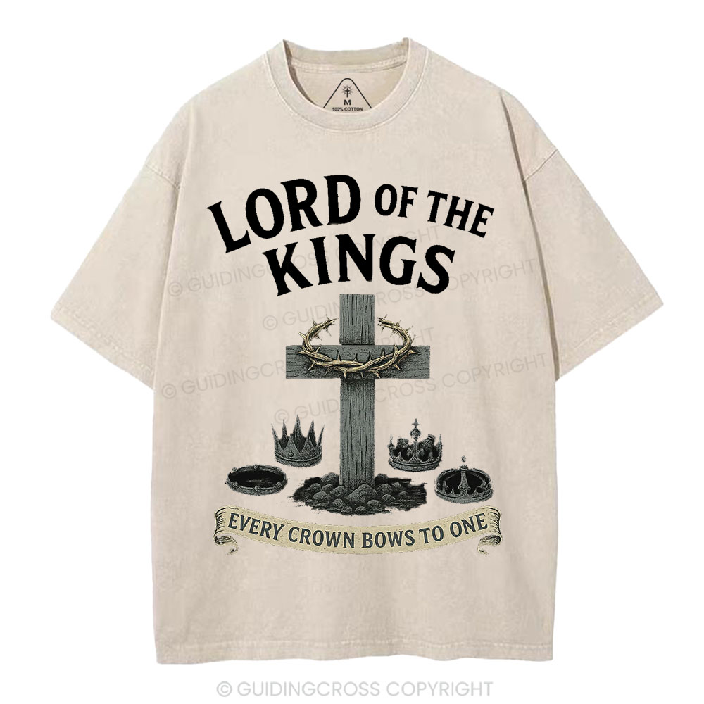 Lord Of The  Kings Christian Washed T-Shirt