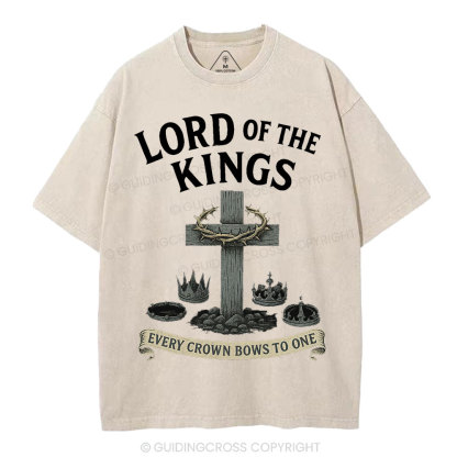 Lord Of The  Kings Christian Washed T-Shirt