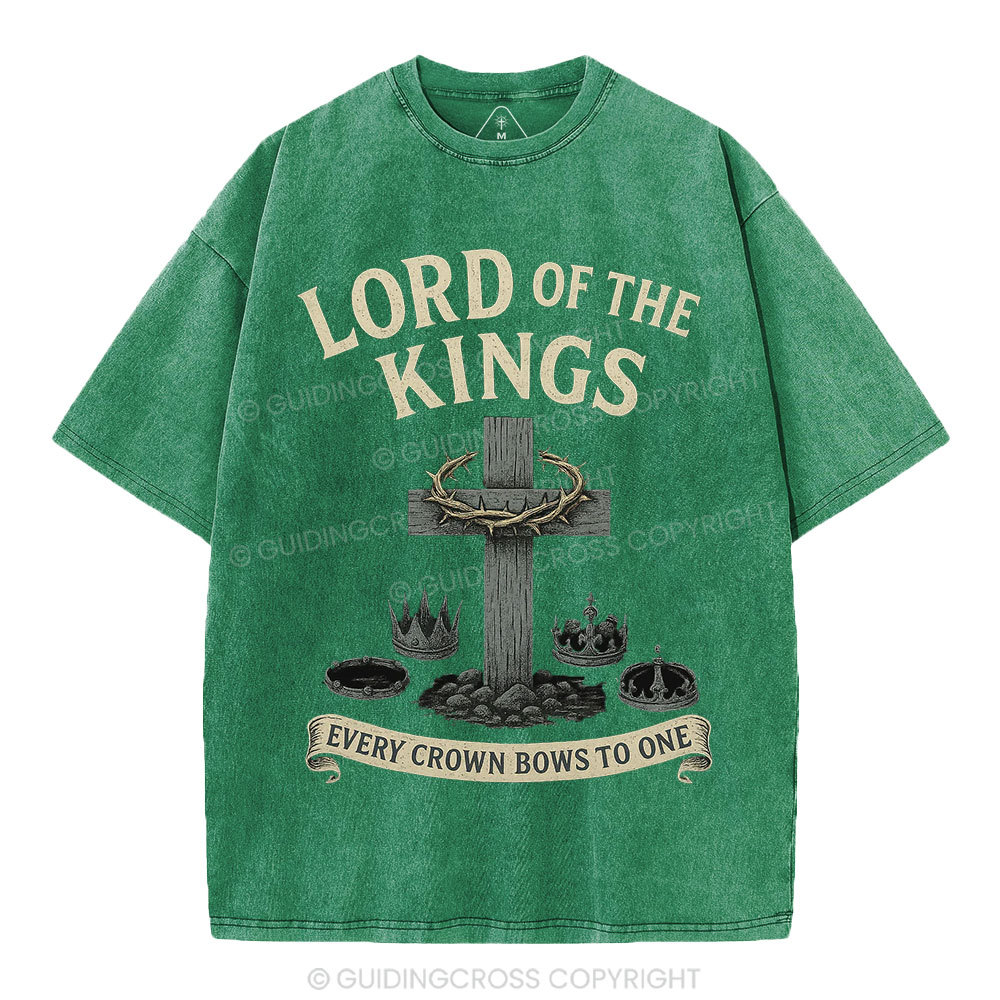 Lord Of The  Kings Christian Washed T-Shirt