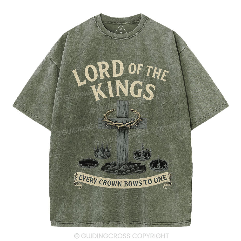 Lord Of The  Kings Christian Washed T-Shirt