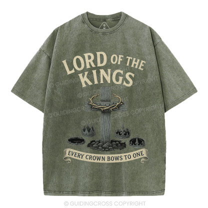 Lord Of The  Kings Christian Washed T-Shirt