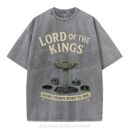 Lord Of The  Kings Christian Washed T-Shirt