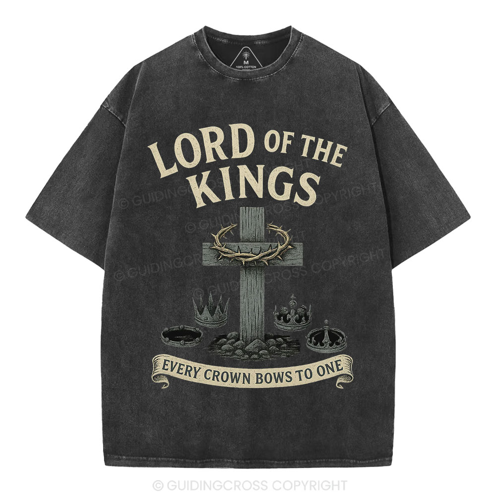 Lord Of The  Kings Christian Washed T-Shirt