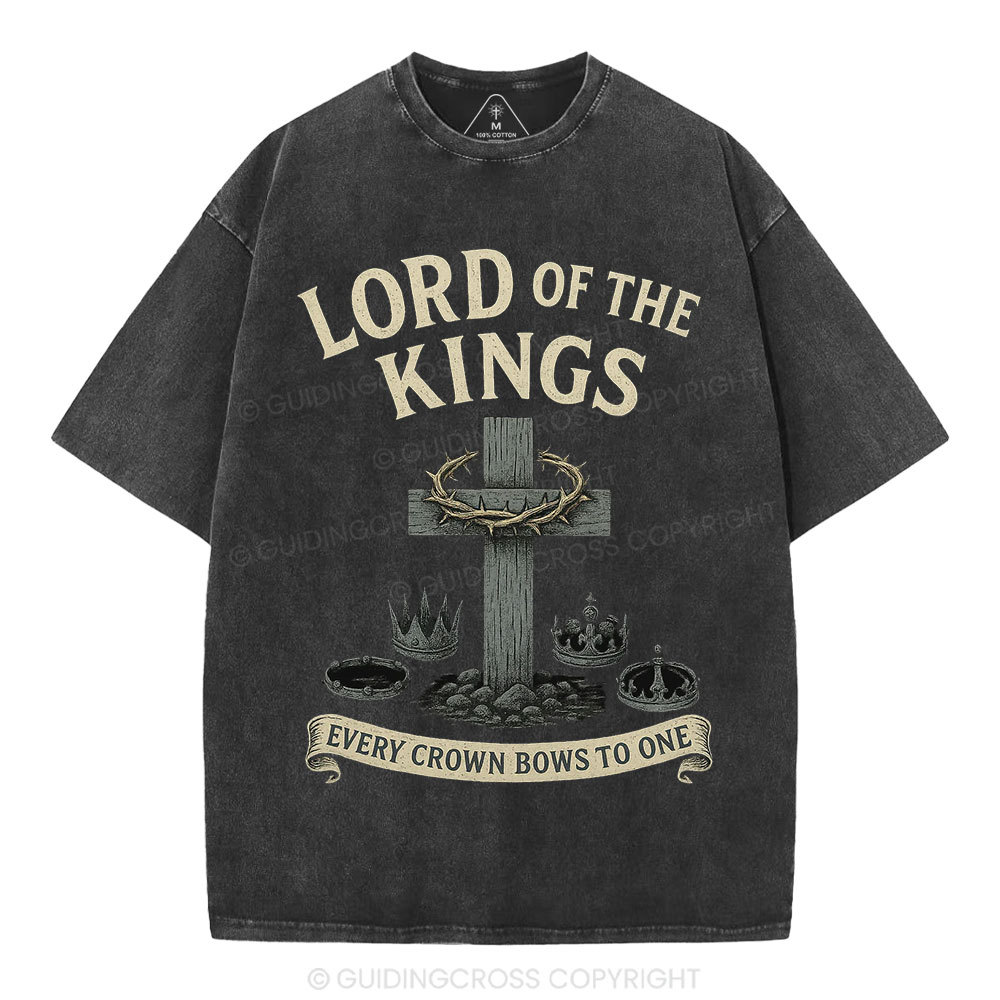 Lord Of The  Kings Christian Washed T-Shirt