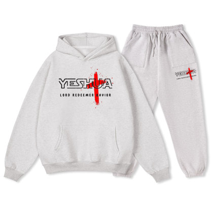 Lord Redeemer Savior Christian Fleece Hoodie Set