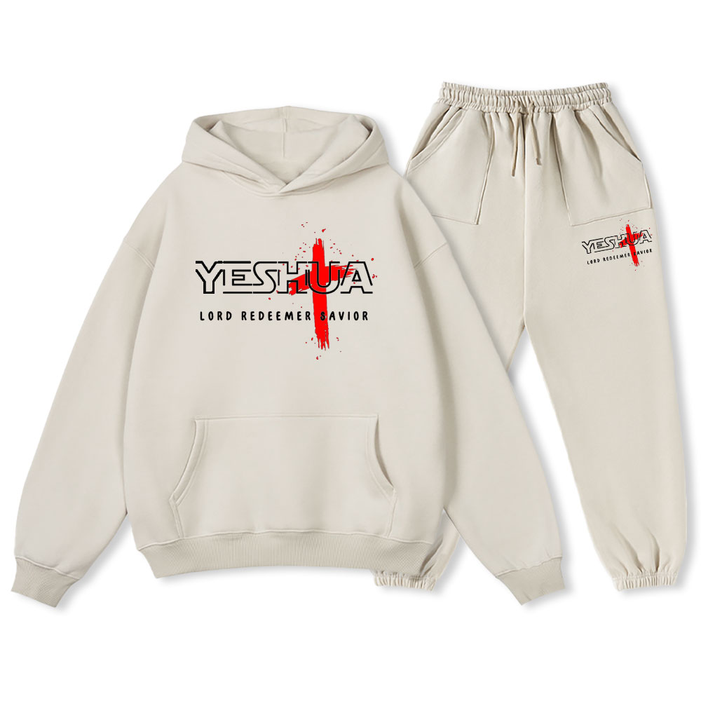 Lord Redeemer Savior Christian Fleece Hoodie Set