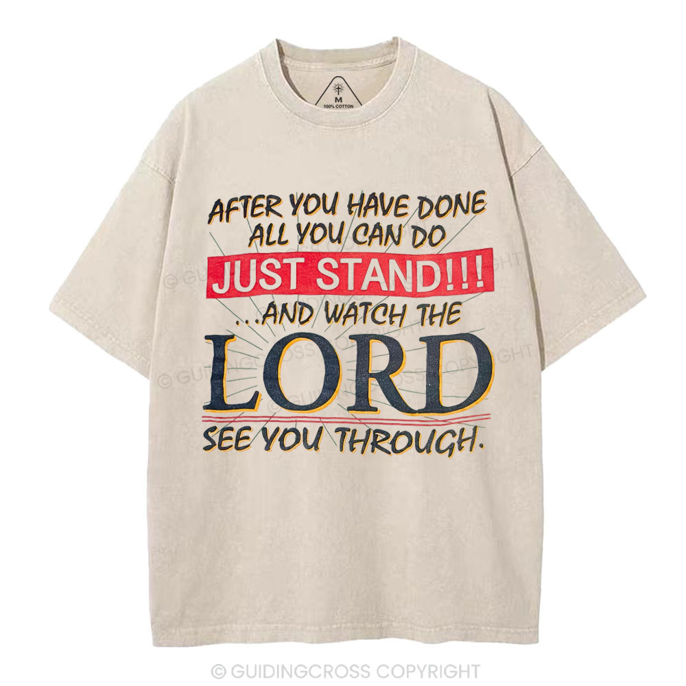 Lord See You Through Christian Washed T-Shirt