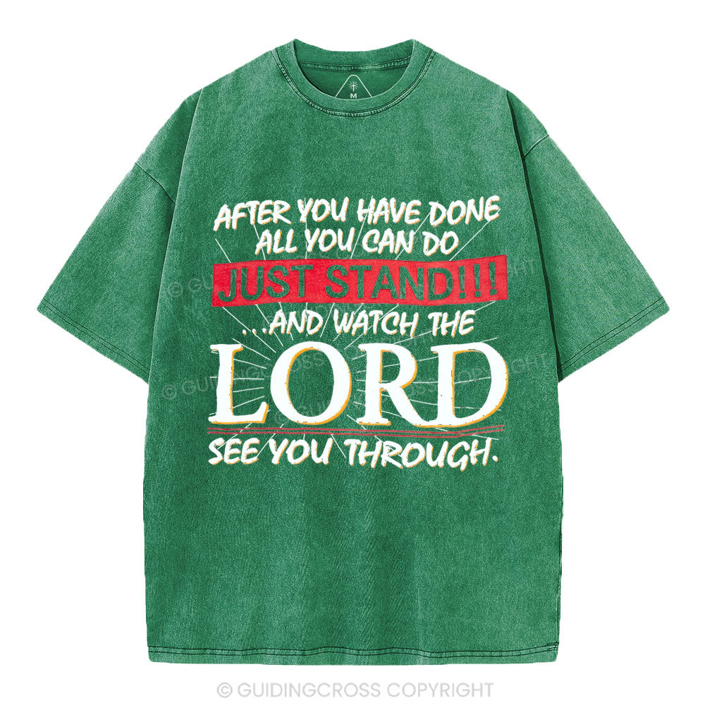 Lord See You Through Christian Washed T-Shirt