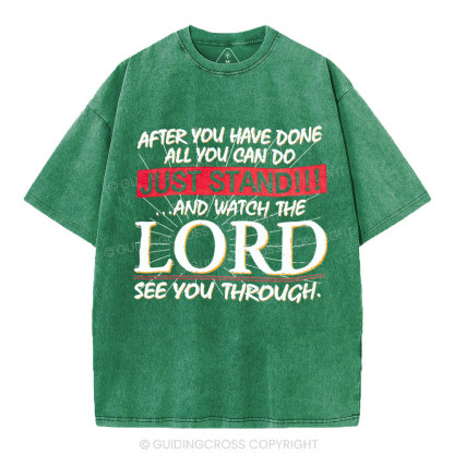 Lord See You Through Christian Washed T-Shirt