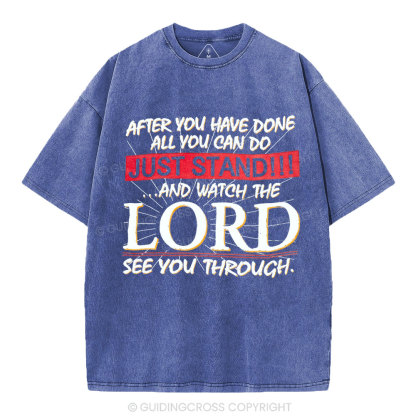 Lord See You Through Christian Washed T-Shirt