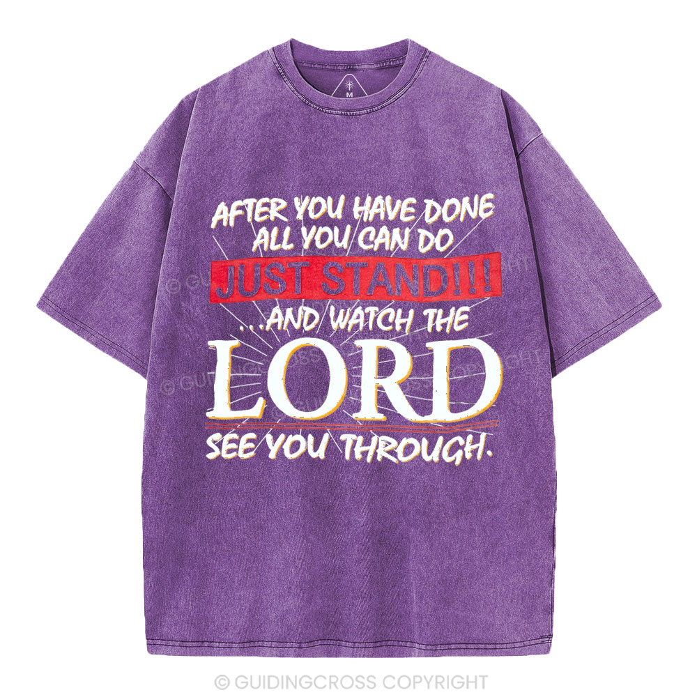 Lord See You Through Christian Washed T-Shirt