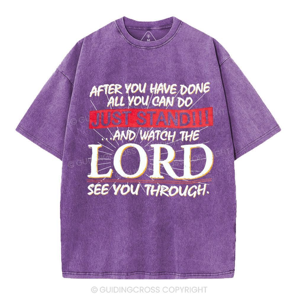 Lord See You Through Christian Washed T-Shirt